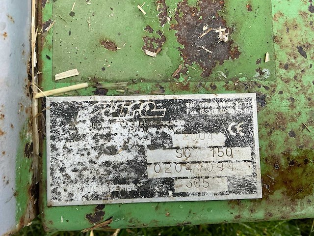 Suire équipement sg150 weidebloter - afbeelding 6 van  19