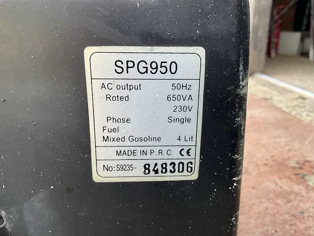 Sumec spg950 stroomgenerator - afbeelding 5 van  5