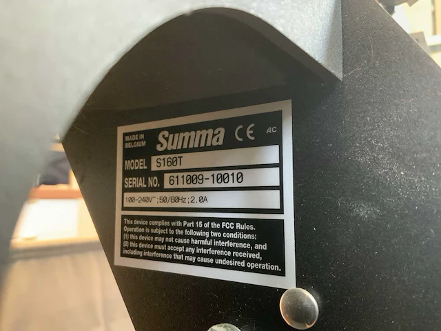 Summa st160t snijplotter tangentieel snijmachine - afbeelding 15 van  22
