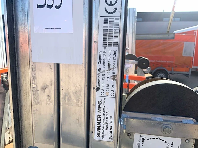 Sumner manufacturing 2118 materiaallift / kanaallift - afbeelding 7 van  7