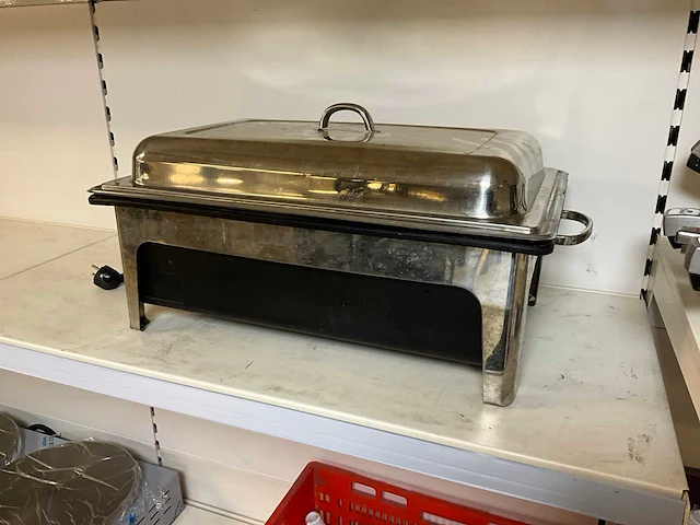 Sunnex x81128-1 elektrische 1/1 gn chaving dish - afbeelding 2 van  6