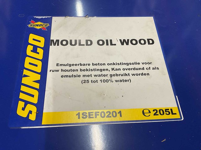 Sunoco mould oil wood 1sef0201 drum ontkistingsolie - afbeelding 2 van  2