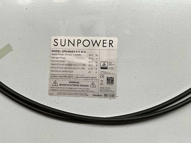 Sunpower spr-max3-415-blk zonnepaneel (6x) - afbeelding 7 van  8