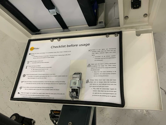 Sunrider elektrische cargobike met zonnepanelen - afbeelding 9 van  21
