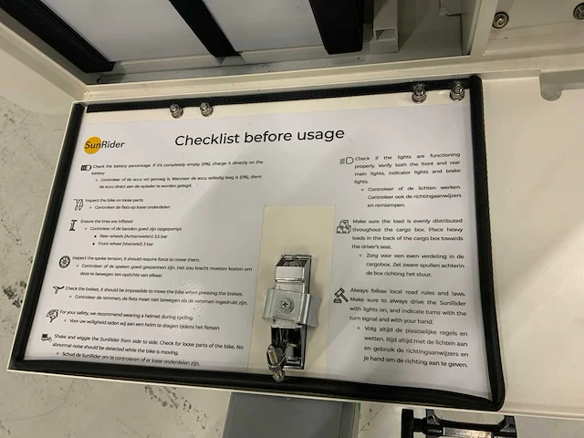 Sunrider elektrische cargobike met zonnepanelen - afbeelding 8 van  21