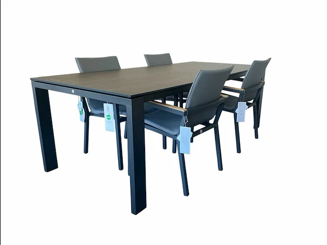 Suns - savona 220 - tuintafel set met 4 felice stoelen - afbeelding 1 van  12