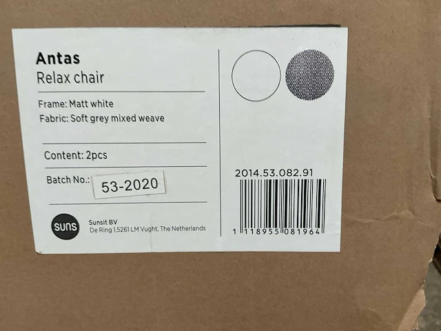 Suns antas relax chair dining chair (2x) - afbeelding 5 van  5