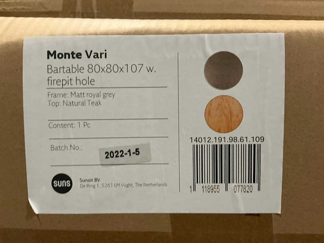 Suns monte vari bartafel tuintafel - afbeelding 2 van  2
