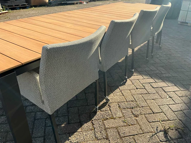 Suns savona 340 met 4 penna stoelen dining-set - afbeelding 3 van  8