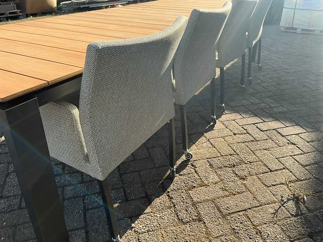 Suns savona 340 met 4 penna stoelen dining-set - afbeelding 6 van  8