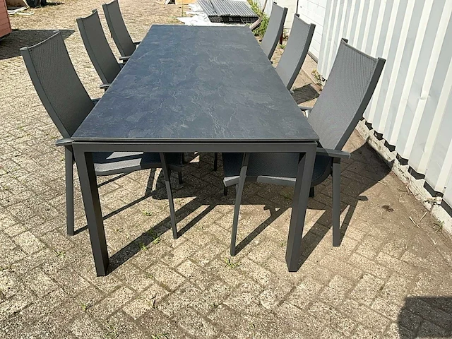Suns savona carbon stone 280 dining tafel - afbeelding 2 van  7