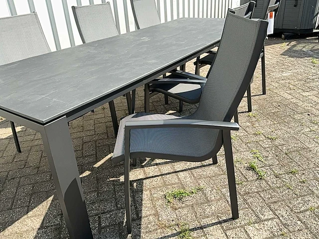 Suns savona carbon stone 280 dining tafel - afbeelding 6 van  7