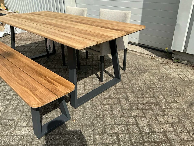 Suns tomar 220 met bankje en stoelen dining set - afbeelding 2 van  6