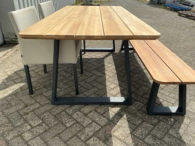 Suns tomar 220 met bankje en stoelen dining set - afbeelding 5 van  6