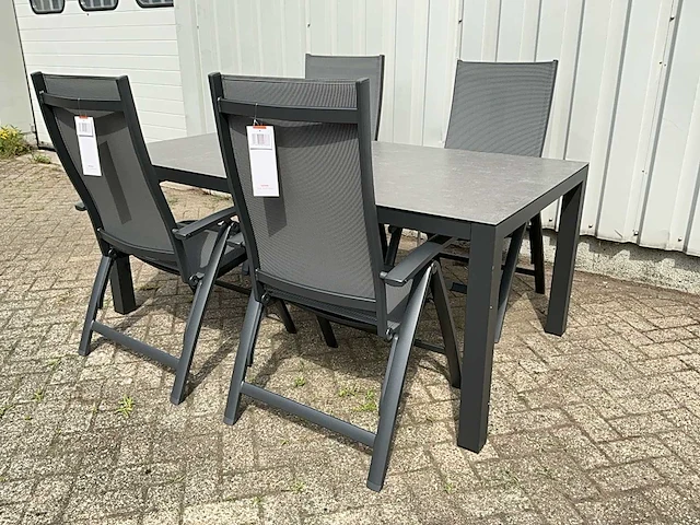 Suns vario met hpl blad dining set - afbeelding 1 van  4