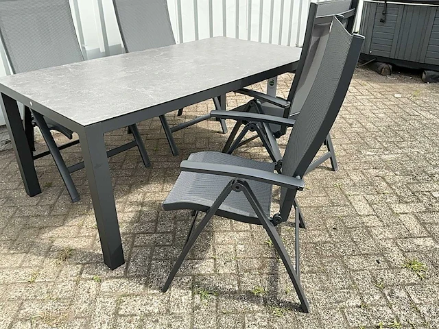 Suns vario met hpl blad dining set - afbeelding 4 van  4