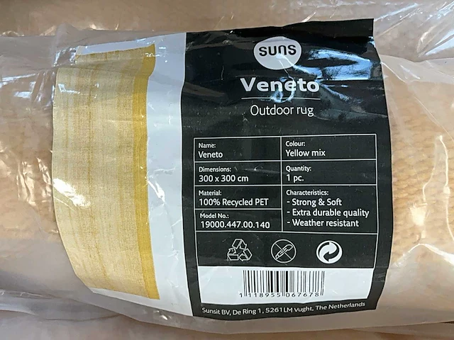 Suns veneto outdoor vloerkleed 300x300cm - afbeelding 2 van  2