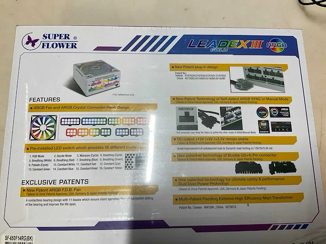 Super flower leadex iii gold 650 w power supply - afbeelding 3 van  3