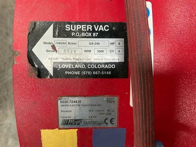 Super vac 724g4 h water vernevelaar - afbeelding 5 van  5