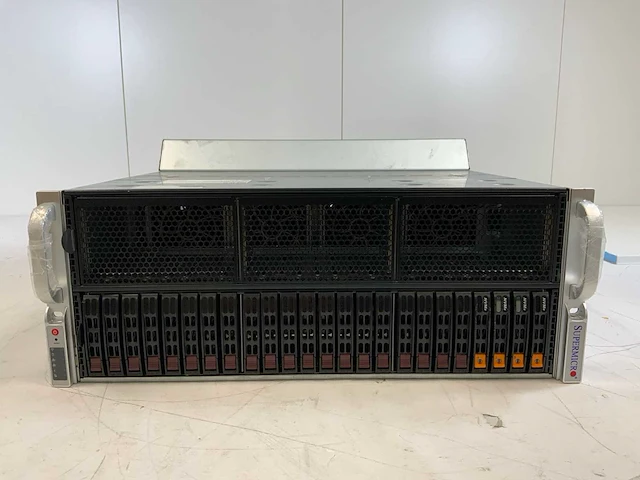 Supermicro super server, 2x amd epyc 7542 32-core, 16x 32 gb ram, geen hdd-chassisserver - afbeelding 1 van  7