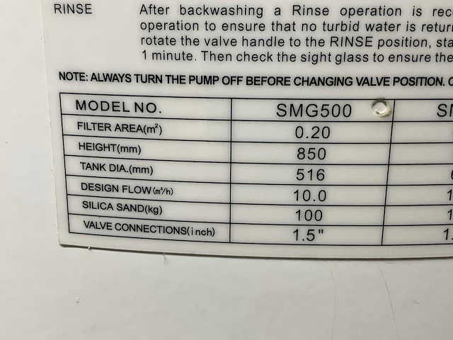 Superpool smg500 zandfilter - afbeelding 5 van  6
