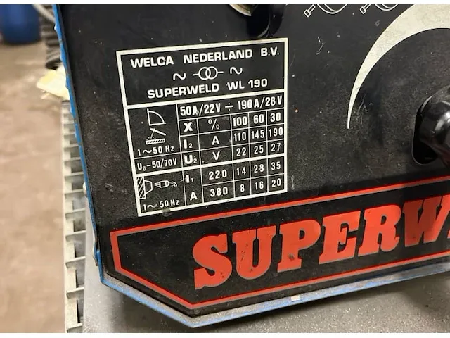Superweld wl190 lasapparaat - afbeelding 4 van  6