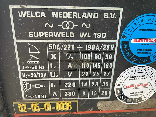 Superweld wl190 lasmachine - afbeelding 3 van  4