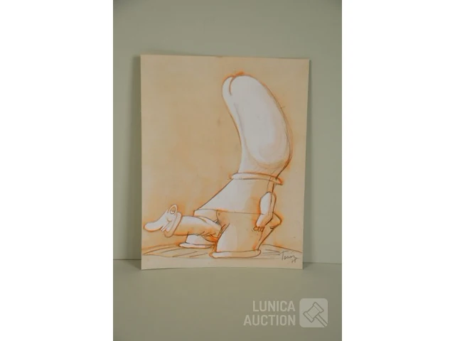 Surrealistische gouaches/tekeningen - afbeelding 7 van  8
