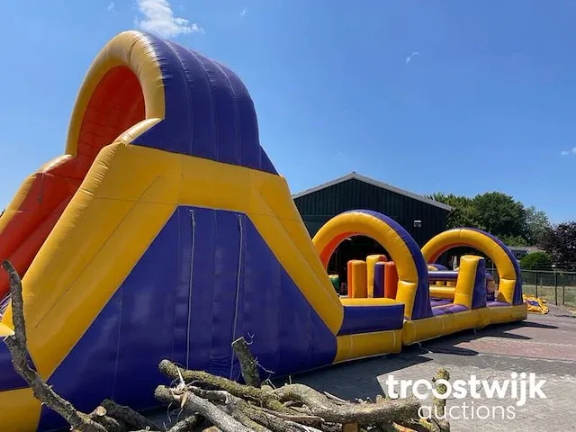 Survivalbaan 16mtr springkussen - afbeelding 11 van  17
