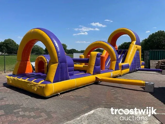 Survivalbaan 16mtr springkussen - afbeelding 12 van  17