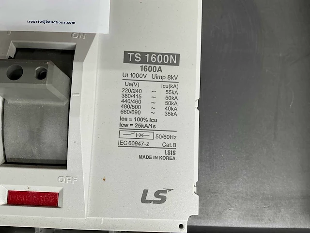 Susol mccb ts1600n circuit breaker - afbeelding 3 van  6