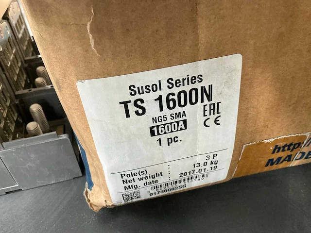 Susol mccb ts1600n circuit breaker - afbeelding 5 van  6