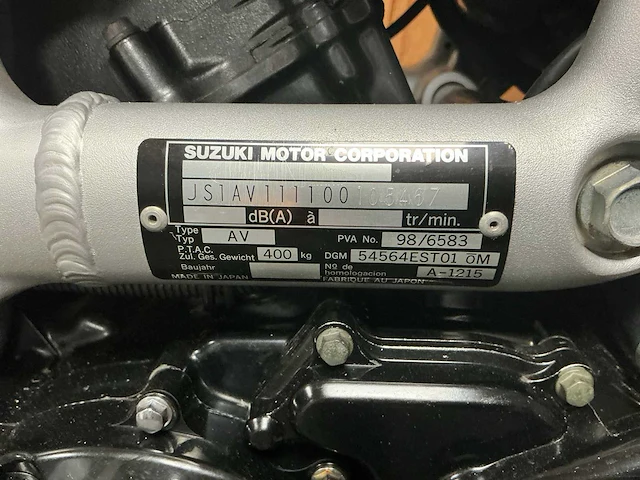 Suzuki tour “lucky strike” 600 motorfiets - afbeelding 6 van  14