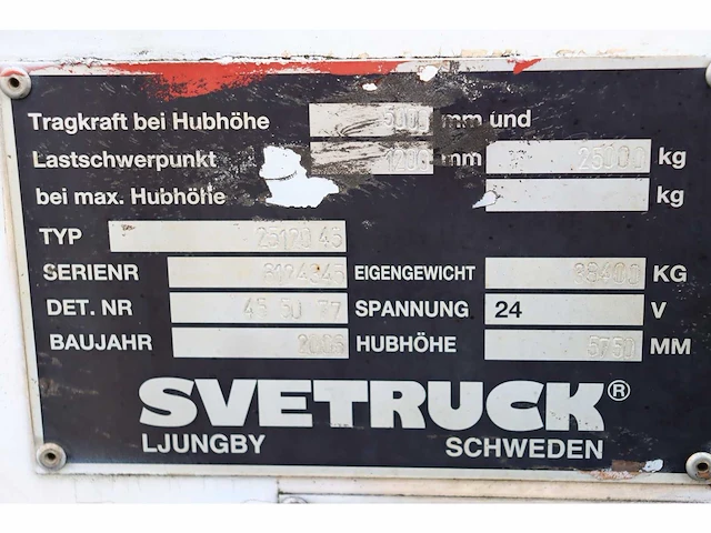 Sve - 25120-45 - vorkheftruck - afbeelding 14 van  14