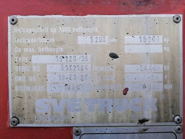 Svetruck - 15 120/35 - vorkheftruck - afbeelding 2 van  10
