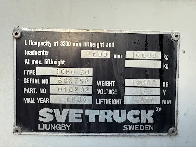 Svetruck 1060 30 vorkheftruck - afbeelding 4 van  17