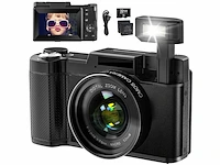 Swagitloud digitale camera 4k 48mp vlogging camera voor youtube 16x digitale zoom met macro functie &liftable flash - afbeelding 1 van  5