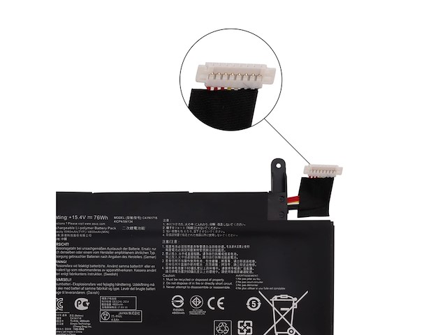 Swark laptopaccu c41n1716 compatibel met asus rog strix gl703gs s7bs s7bs8750 gl703gm scar edition gl703gmns73 - afbeelding 4 van  4