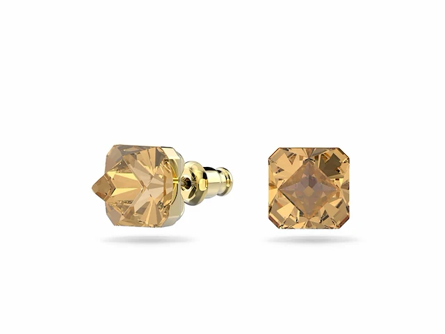 Swarovski dames oorknoppen metaal oranje - afbeelding 2 van  4