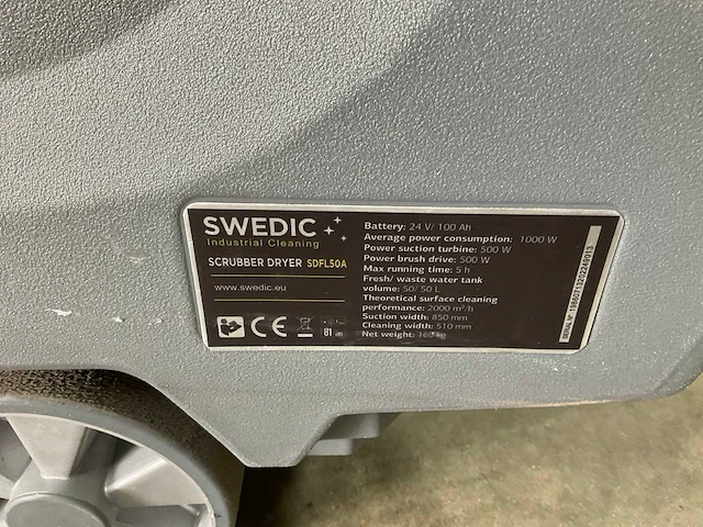 Swedic - sdfl50a - schrob/zuigmachine - afbeelding 2 van  4