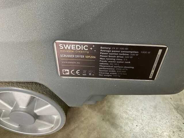 Swedic - sdfl50a - schrob/zuigmachine - afbeelding 4 van  4