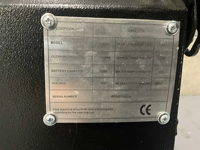 Sweeper - 2025 - t1050 - zelfrijdende veegmachine - afbeelding 14 van  14