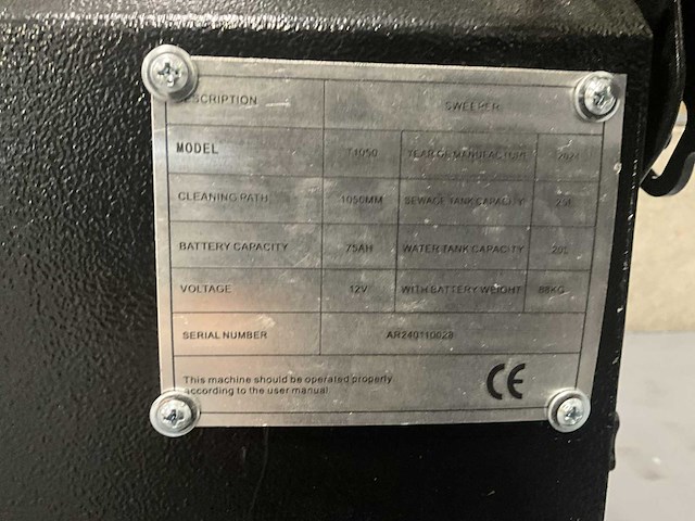 Sweeper - 2025 - t1050 - zelfrijdende veegmachine - afbeelding 9 van  14