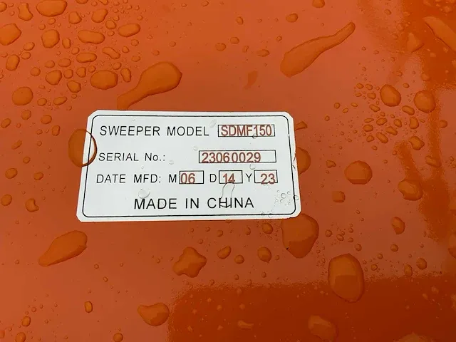 Sweeper sdmf-150 rolbezem met opvangbak - afbeelding 4 van  7