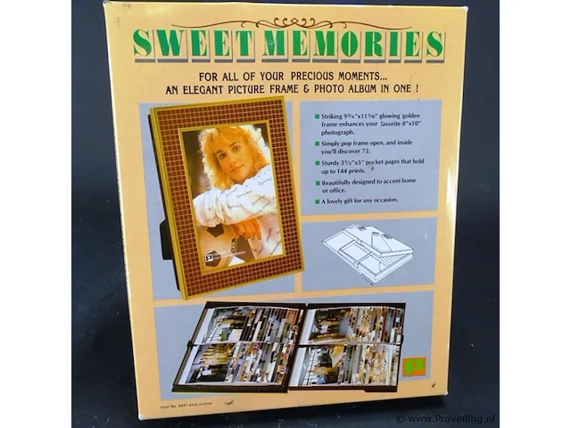 Sweet memories fotolijst met fotomappen - afbeelding 3 van  5