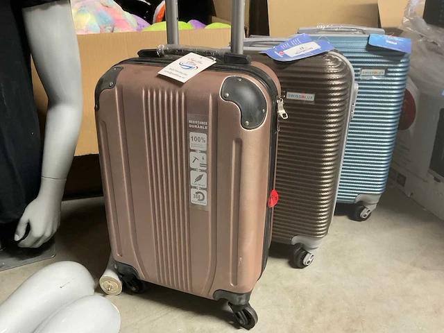Swiss lux handbagage reiskoffer (3x) - afbeelding 2 van  3