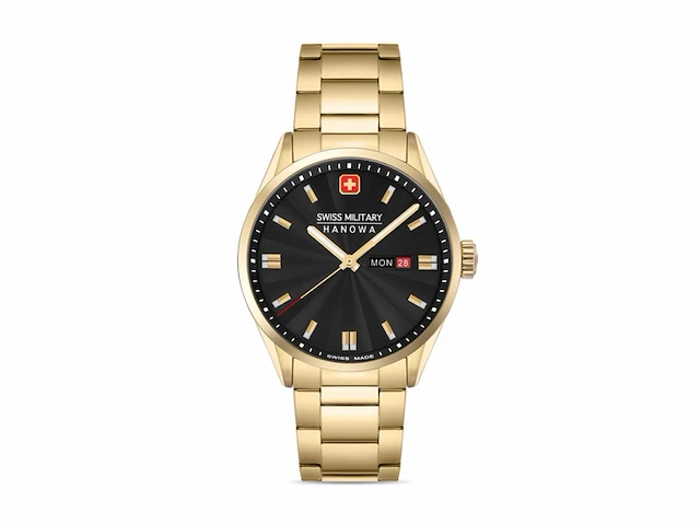 Swiss military hanowa smwgh0001610 analoge zwarte wijzerplaat heren horloge - afbeelding 1 van  4