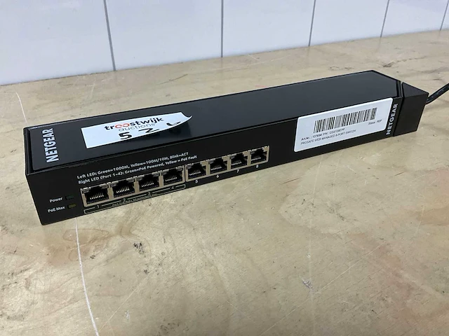 Switch - netgear - gss108epp - afbeelding 1 van  2