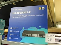 Switch ruijie type rg-es220gs-p - afbeelding 1 van  2