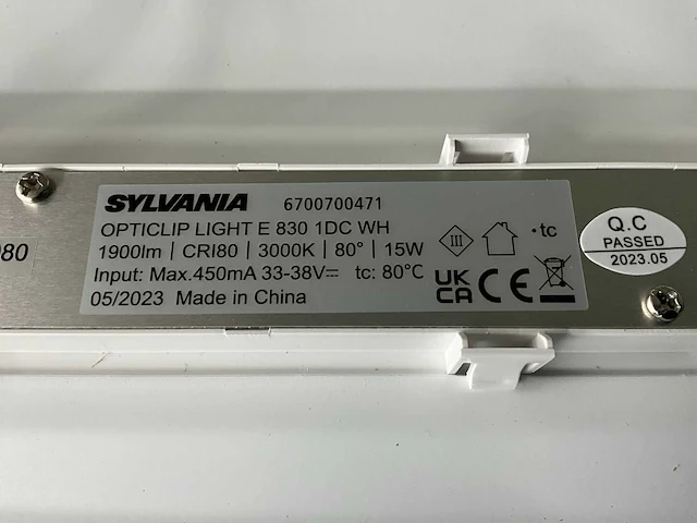 Sylvania opticlip 600 led plafondarmatuur met bewegingssensor (18x) - afbeelding 6 van  8